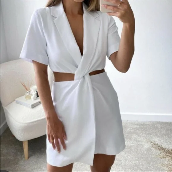 Zara NWT cut out blazer dress